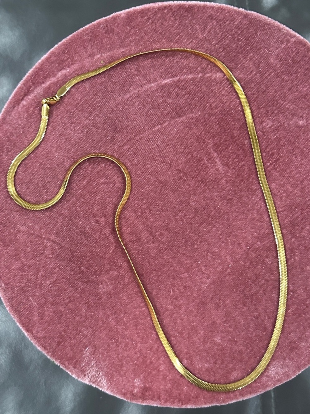 Ben Sherman Gold Tone Flat Herringbone Necklace